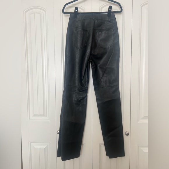 Princess Polly Black Leather Macey Pant - Picture 5 of 7